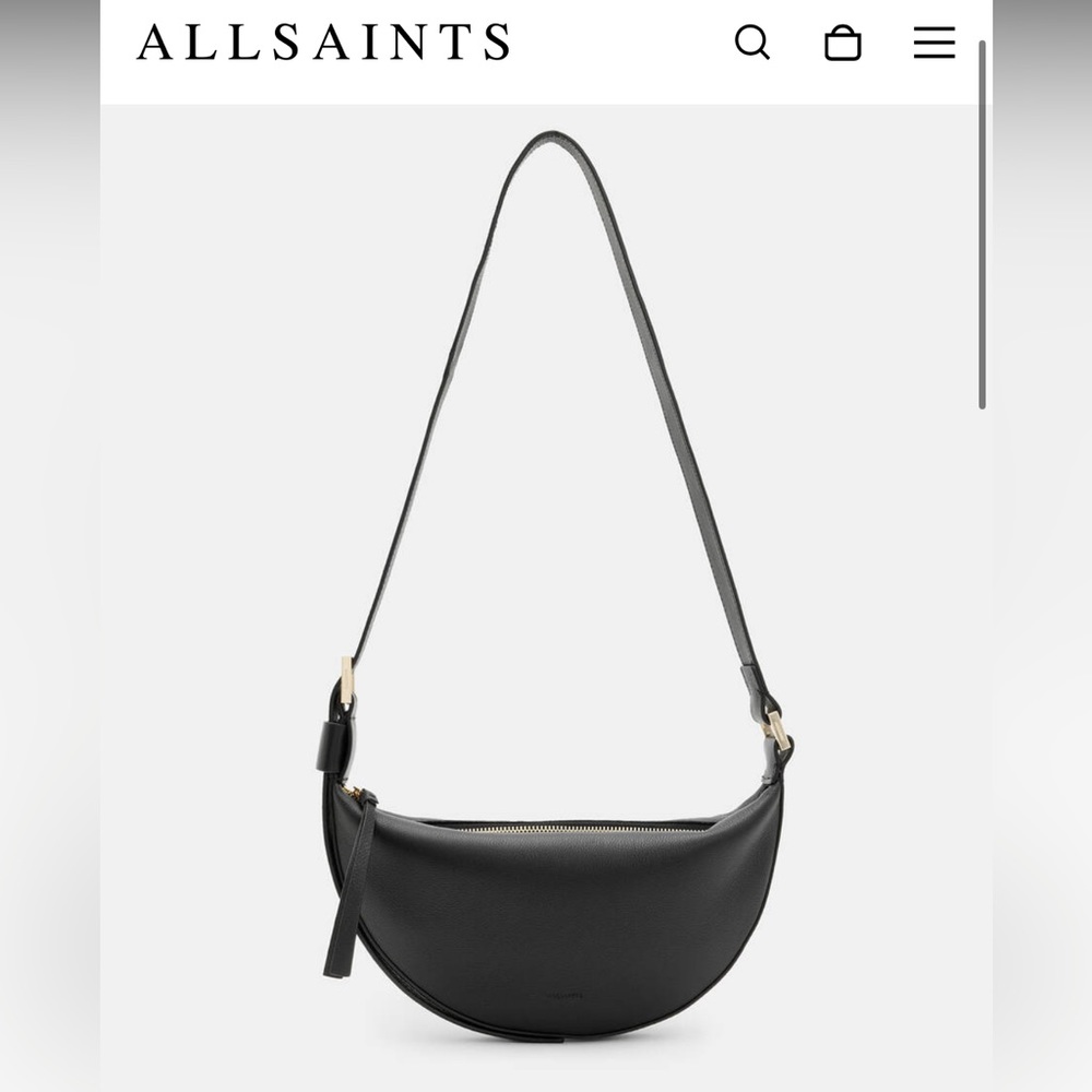 All Saints Black Crossbody Bag
